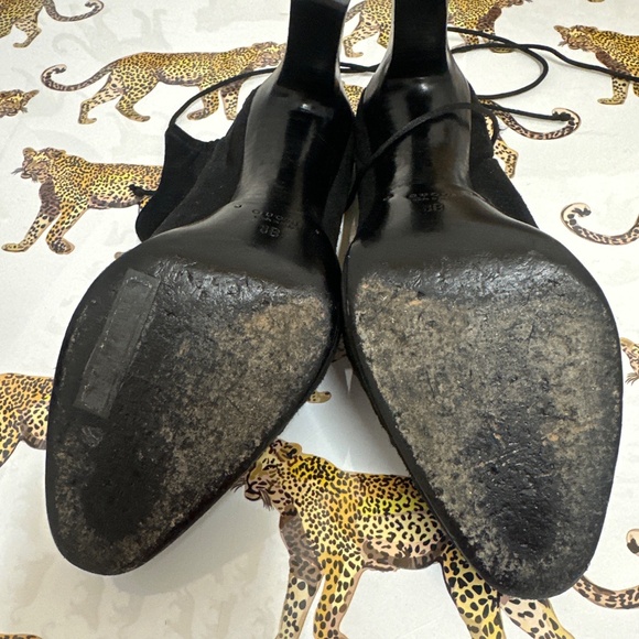 Authentic Gucci suede booties - black size 38 - Picture 2 of 7